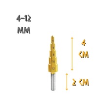 Kupa Tyson Çam Panç Kademeli Matkap Ucu - 4-12 Mm.