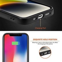 Cbtx İphone 15 Pro Karbon Fiber Dokulu Deri Arka Telefon Kılıfı Uyumlu