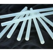 12x300mm Şeffaf Kalın Çubuk Silikon 1kg - Tamirat Ve Sızdırmazlık İçin En Kaliteli Silikon Beyaz