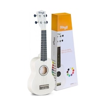 Stagg Us- Beyaz (soprano Ukulele Whıte+bag)
