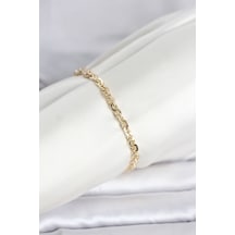 Cm 14k Gold Renk Zincir Model Kadın Bileklik - Lisinya Çok Renkli 13537791