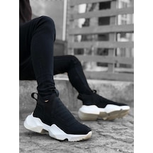 Boa Ba0401 Bağcıksız Rahat Yüksek Taban Siyah Erkek Spor Yarım Bilek Bot Çok Renkli