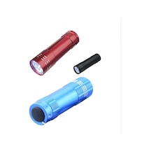 Hubrendy Çer 3 Adet 9 Ledli Metal Mini El Fener