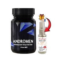 Andromen Erkekler Için Yoğun Balkabağı Ekstratlın 30 Lu Destekleyicili Formül + Afrodizayn Masaj Yağ