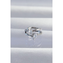 Mey İthalat Pirinç Gümüş Renk Zirkon Taşlı Damla Earcuff Küpe - Özel Seri Meyeb66bf557897adefe8170134d2