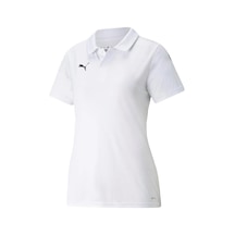 Puma Teamliga Sideline Polo W Kadın Futbol Polo Yaka Tişört 65740804 Beyaz