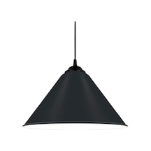 Rys Retro Metal Dekoratif Rustik Kafe Mutfak Aydınlatma Siyah Tekli Sarkıt Avize Çap:30 Cm Beyaz