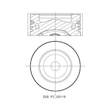 Piston Segman Crafter-amarok-passat 81mm Ckub-cktb-cffa-cffb-cfgb-cfgc-cnfa-cnfb Std 03l107065ag-03l107065s-03l107065aa