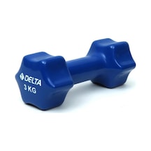 Delta 3 KG x 1 Adet Deluxe Pvc Kaplama Lacivert Demir Dambıl