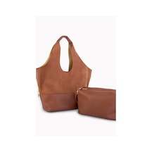Nas Bag Kadın Omuz Çantası Süet - Taba Çok Renkli Nas Bag Kadın Omuz Çantası Süet - Taba Çok Renkli