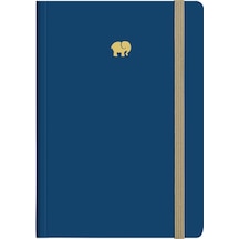 Minimal Defter Kareli Lacivert 17x24cm