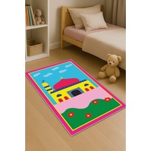 Çok Renkli Cami Temalı Unisex Çocuk Seccadesi Cs25n11