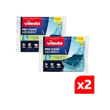 Vileda 2 Paket 2li Pro Clean Viskoz Selüloz Bulaşık Süngeri Vld0000000464
