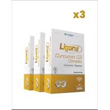 Ligone Curcumin C3 Complex 30 Bitkisel Kapsül X3 Adet
