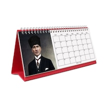 2026 Atatürk Fotoğraflı Takvim, Aylık Planlayıcı Takvim, Çift Taraflı Takvimi Kraft