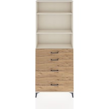 Arges Dolap 3 Raflı 4 Çekmeceli 88x30x221 Aytaşı-çam Aytaşı