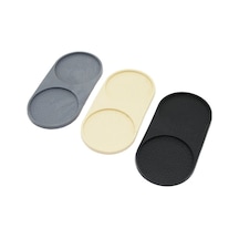 2 Bölmeli Oval Renkli Silikon Yağdanlık - Sabunluk Altlık 12 X 24.5cm 784 Çok Renkli Diğer