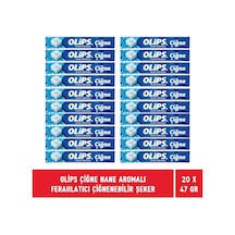 Olips Çiğne Nane Aromalı Ferahlatıcı Çiğnenebilir Şeker 20 x 47 G