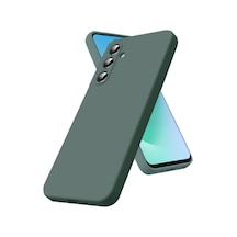 Samsung Galaxy Uyumlu S25 Fe Nano İçi Kadife Silikon - Koyu Yeşil Bzsxx00 1