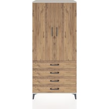 Hyperion Dolap 2 Raflı 4 Çekmeceli Tek Askılı 88x44x195 Aytaş... Aytaşı