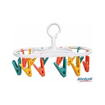 Tr 12 Mandallı Plastik Çamaşır Askısı-çorap İç Çamaşırı Kurutma Rafı Balkon Organizer Genel