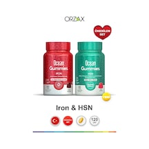 Gummies Iron Demir İçeren 60 Adet & Ocean Gummies Hsn 60 Adet Çiğnenebilir Jel Form