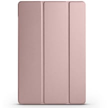Mutcase - Galaxy Uyumlu Galaxy Tab A9 Plus - Kılıf Smart Cover Stand Olabilen 1-1 Uyumlu Tablet Kılıfı - Rose Gold