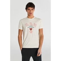 Hummel Hayes Kısa Kollu Tişört 912100-9157 Beyaz