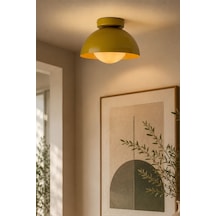 Ches Hardal Renkli Koridor, Çocuk Odası, Salon Plafonyer Avize Sarı