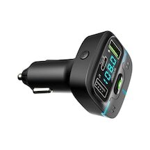 F9 Araç Fm Transmitter 5.3 Bluetooth Araç Kiti Usb Type-c Hızlı Şarj Kart Çakmaklık Girişli