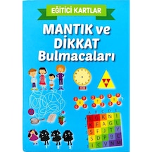 Mantık Ve Dikkat Bulmacaları Eğitici Kartlar - Etkinlik Kartları