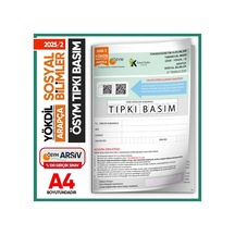 2025/2 Yökdil Arapça Sosyal Bilimler ÖSYM Çıkmış Soru Tıpkı Basım Deneme Kitapçığı Türkiye Geneli