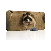Rakun Kaymaz Dikişli Kauçuk Oyuncu Mousepad V1 - 70x30 Xl Gaming Mouse Pad Fare Altlığı