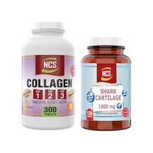 Kollajen Tip 1-2-3 300 Tablet & Shark Cartilage 120 Tablet