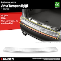 S-dizayn Peugeot 5008 2 Krom Arka Tampon Eşiği 2017-2020 A+ Kalite