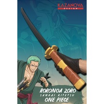 Kazanova Design Zoro Sandai Kitetsu Katlanabilir Katana Figür 98 Cm One Piece Anime Cosplay