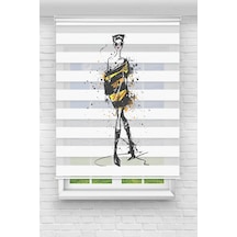 Perdeoutlet38 Baskılı Renkli Moda Kız1 Dijital Baskılı Zebra Perde-cocuk Odası-stor Perde Model:tyc73a85f3589e83b39786b00 Çok Renkli