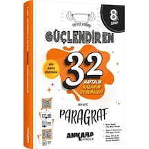 8. Sınıf 32 Haftalık Paragraf Güçlendiren Kazanım Denemeleri - Eren Akyüz - Ankara Yayıncılık