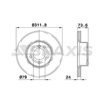Bmw 320i F30-f80 Fren Diski On 2012-2012 Braxıs Ad0139 2adettir