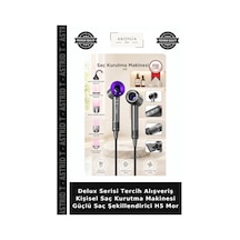 Delux Serisi Tercih Alışveriş Kişisel Saç Kurutma Makinesi Güçlü Saç Şekillendirici H5 Mor