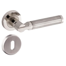 Nobel Kapı Kolu Rozetli Verda Oda Nikel Inox