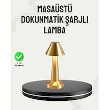 Kablosuz Led Masa Lambası 1800mah 3 Renk Aydınlatma Dokunmatik Çok Renkli