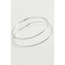 Depomıx Zincir Çizgili Metal Halka Küpe 8-9-10 Cm-9 Cm çok renkli