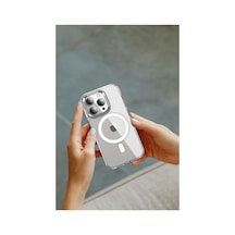 Joko Apple İphone 15 Pro Kılıf Crystal Magsafe Kapak - Şeffaf 0.2M-Çok Renkli