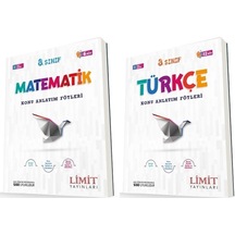 Limit 8. Sınıf Matematik + Türkçe Konu Föyleri Seti 2 Kitap 2023