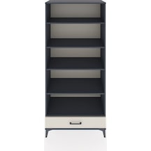 Hyperion Dolap 5 Raflı Tek Çekmeceli 88x44x195 Antrasit-aytaşı Antrasit