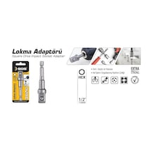 Sgs Lokma Adaptörü 1/2 x 73 Mm ( Hex Uç ) -
