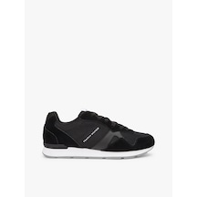 Tommy Hilfiger Fm0fm05679 Runner Icon Mix Erkek Günlük Ayakkabı Siyah