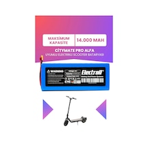Citymate Pro Alfa Uyumlu Batarya Maksimum Kapasite 48v 14.000mah Elektrikli Scooter Bataryası Çok Renkli