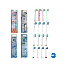 16 Adet Comfy + X Cross + 3d Maxcare + Kids Fun Oral-b Uyumlu Yedek Diş Fırçası Başlıkları